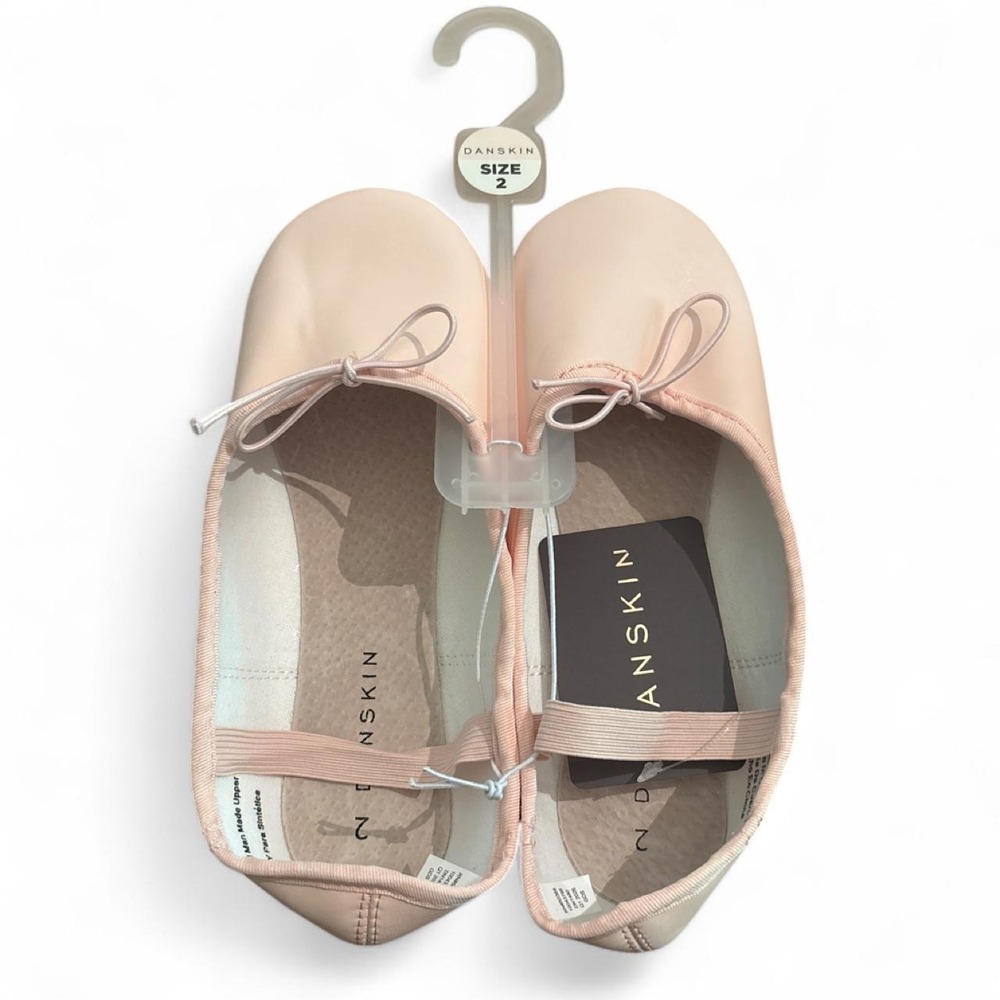 Size 2, Danskin Kids' Ballet Dance Shoes - Pink